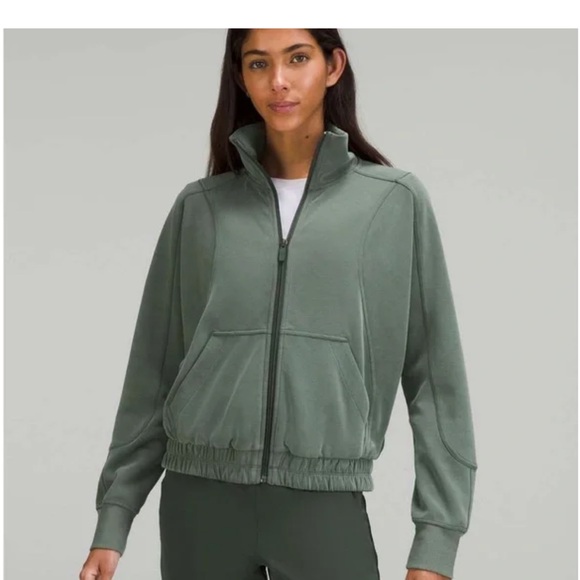 lululemon athletica Jackets & Blazers - Lululemon Brushed Softstreme Funnel-Neck Zip Up